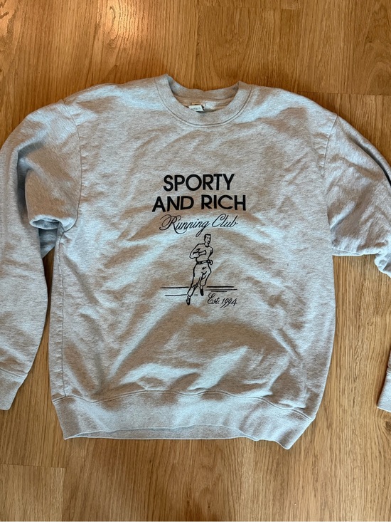 Sporty & Rich Sweaters - Sporty and Rich 'Running Club' Crewneck